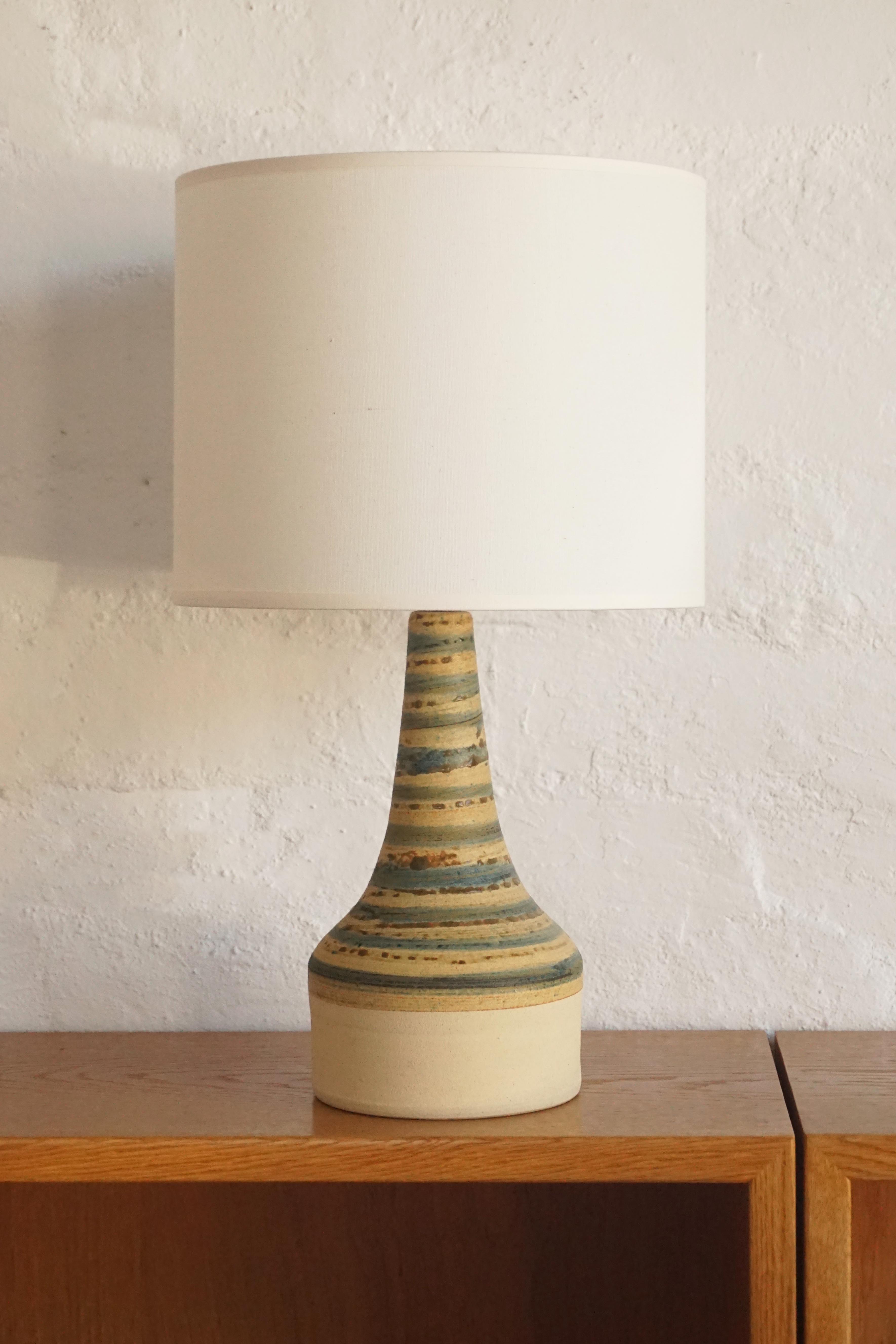 Danish Ceramic Lamp- Stripe