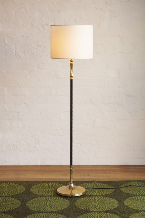 Swedish Leather Standard Lamp
