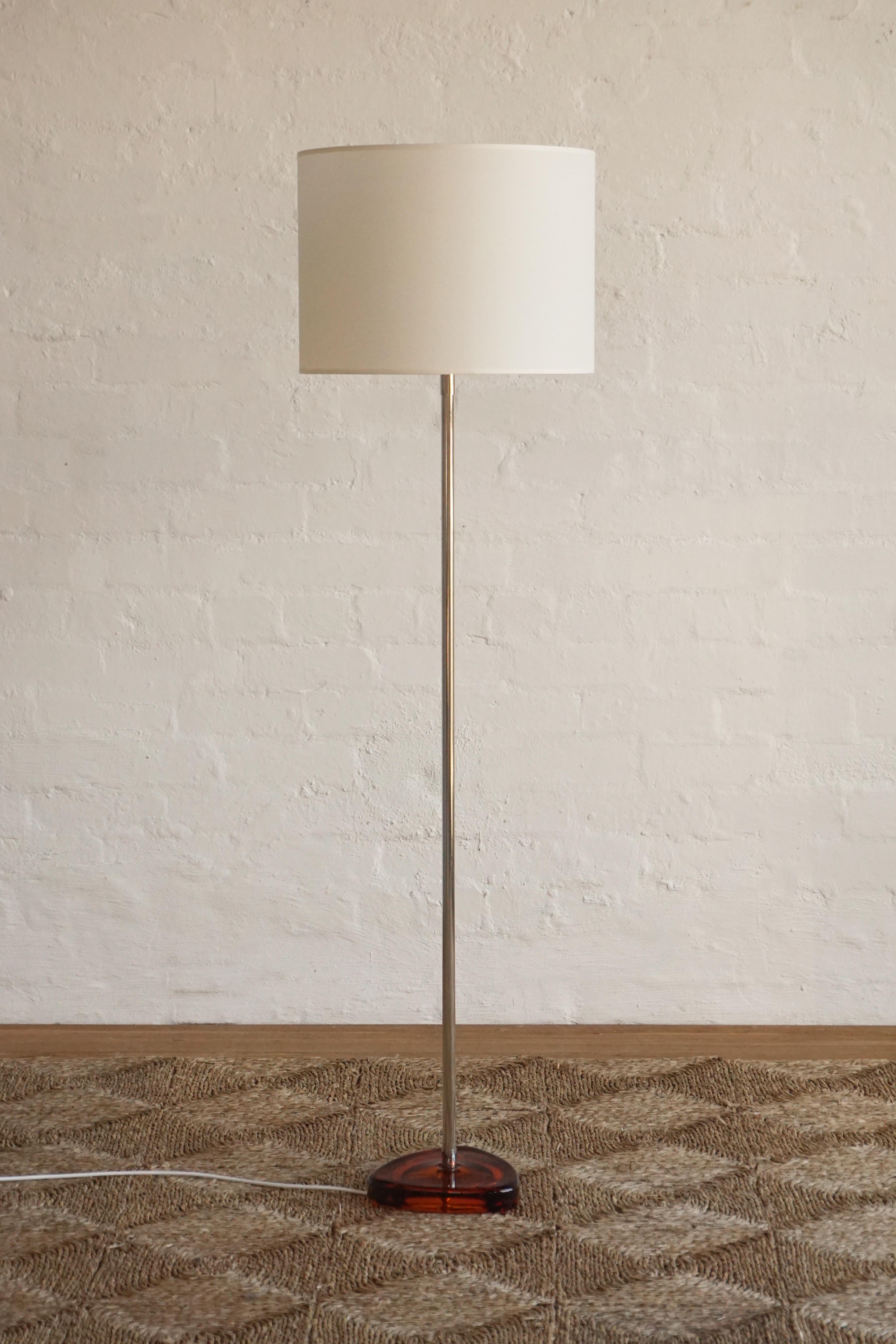 Orrefors Glass Floor Lamp