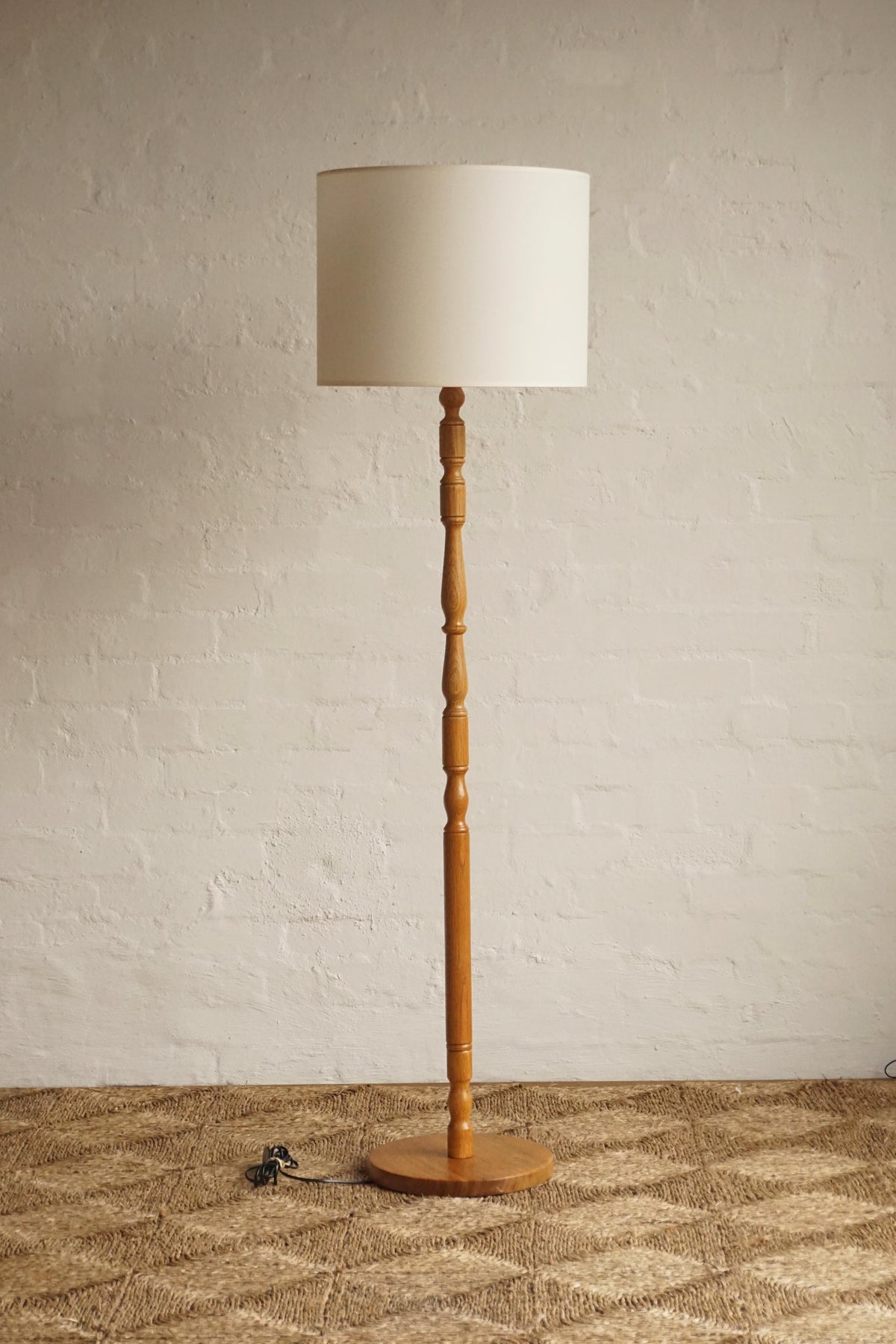 Swedish Oak Floor Lamp