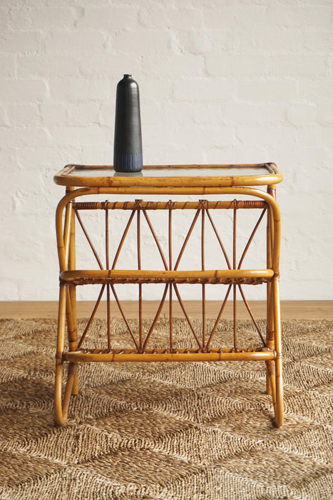 Danish Cane Side Table