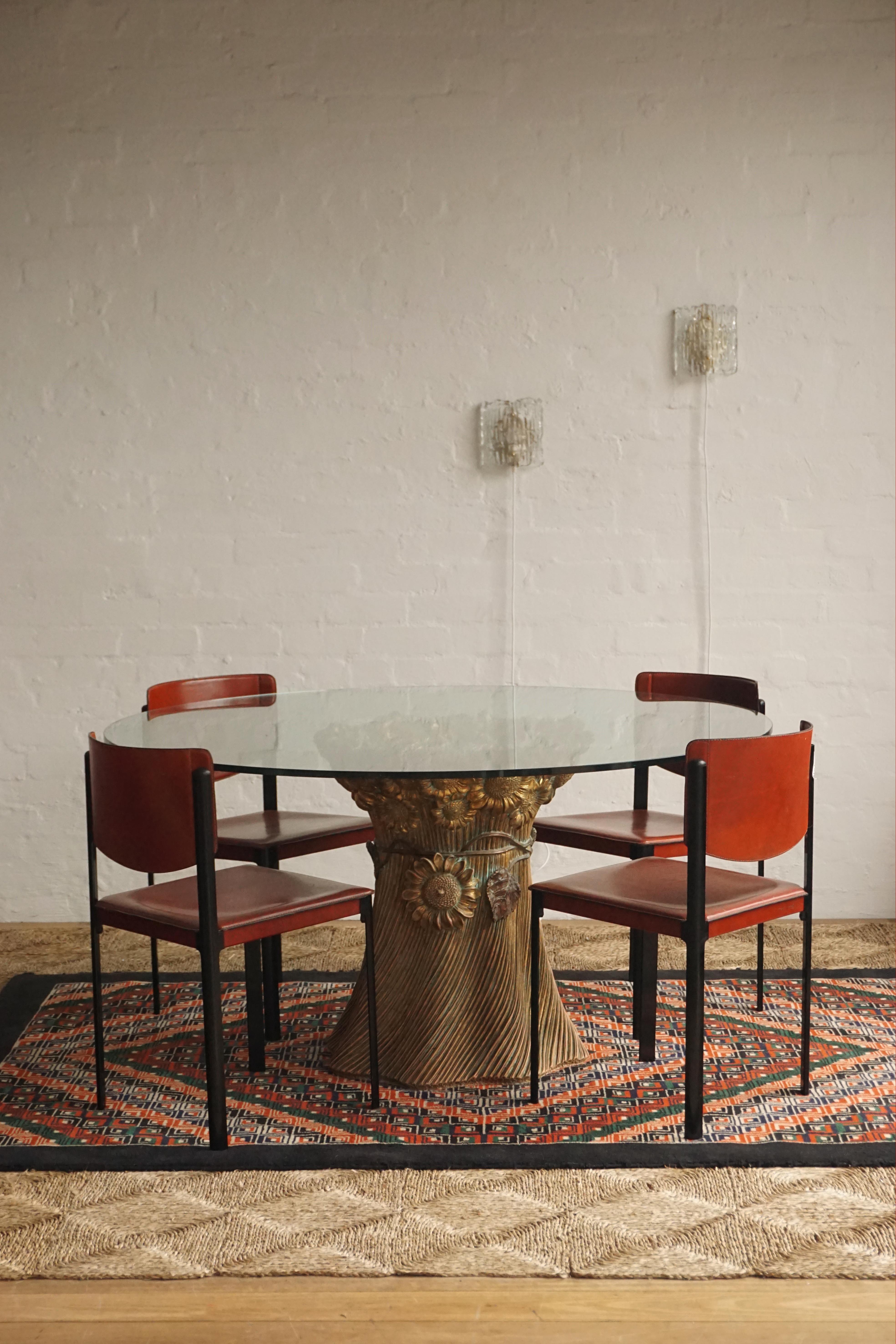 1970s Sunflower Dining Table