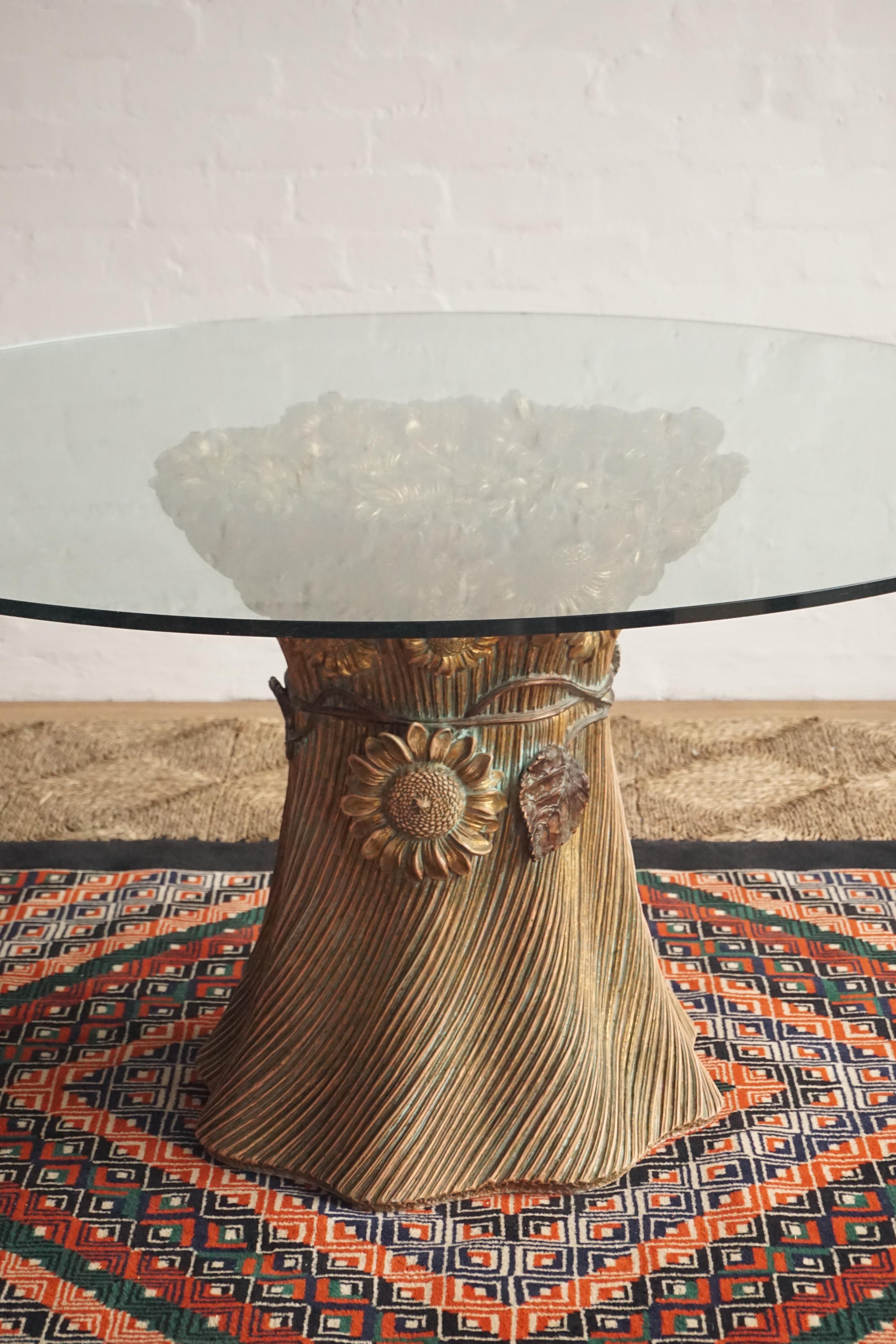 1970s Sunflower Dining Table