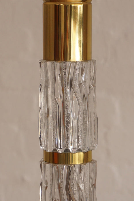 Glass & Brass Floor Lamp