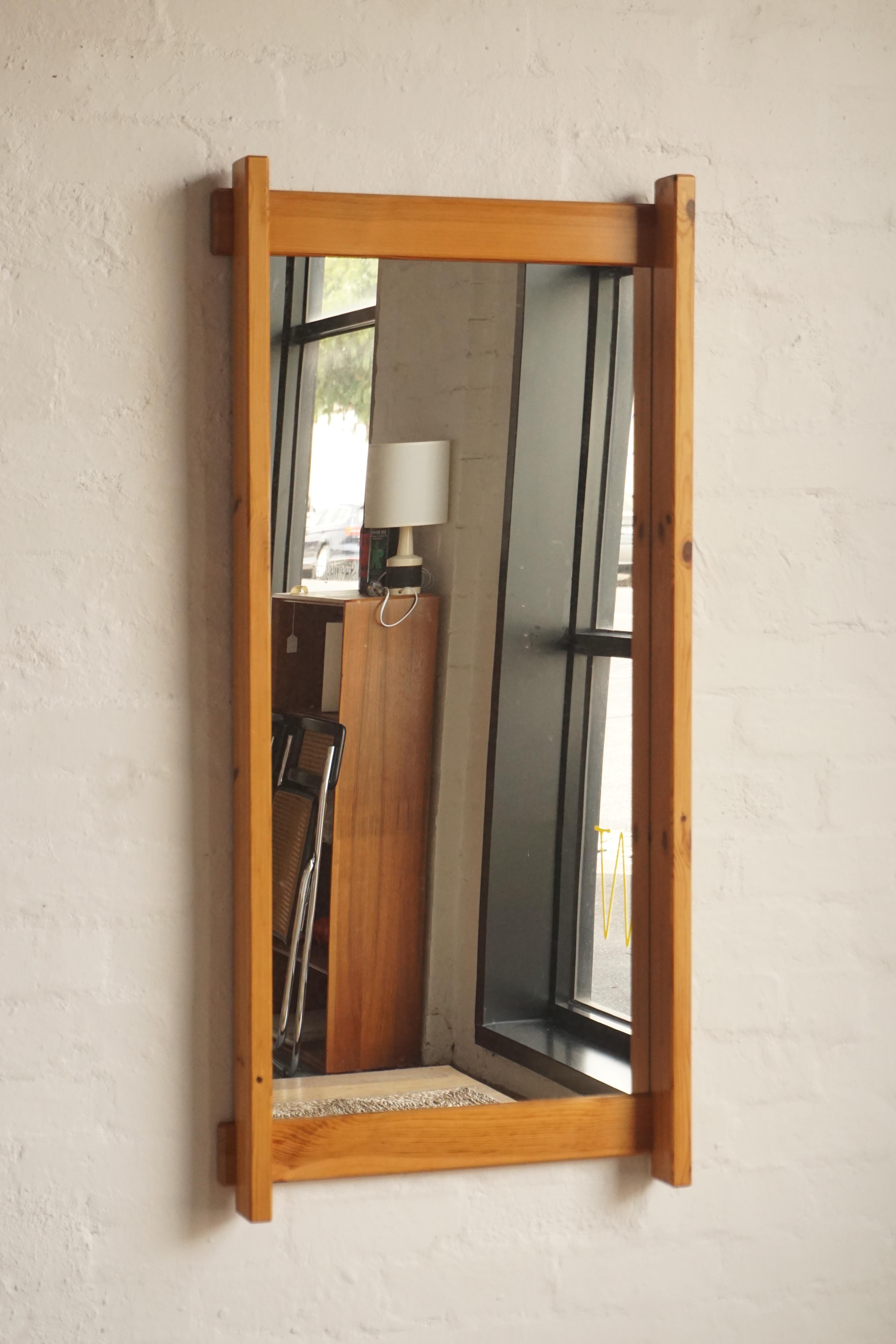 Brutalist Pine Mirror