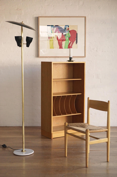 Oresund Narrow Oak Bookcase-36cm