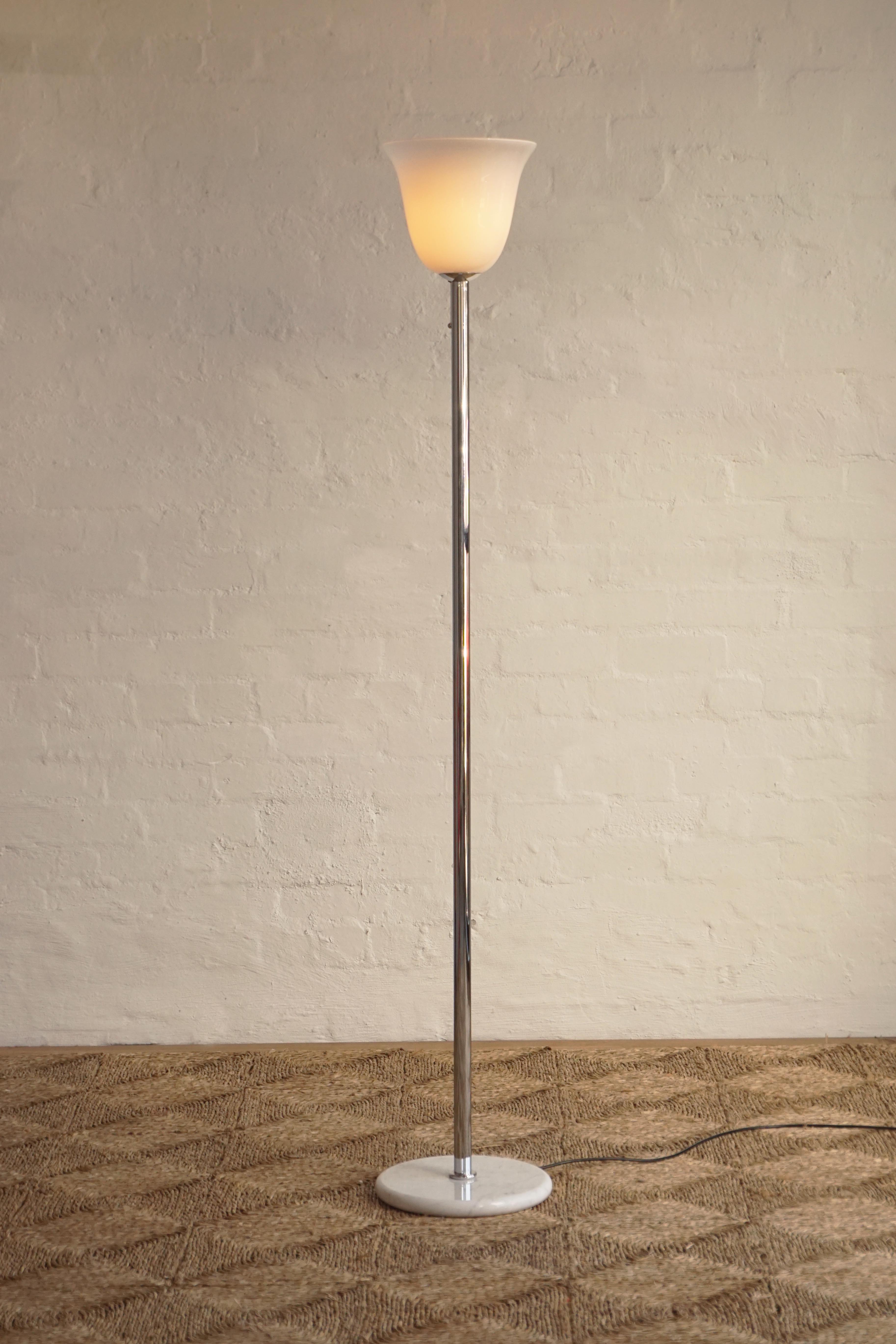 1970s Italian Marble Floor Lamp