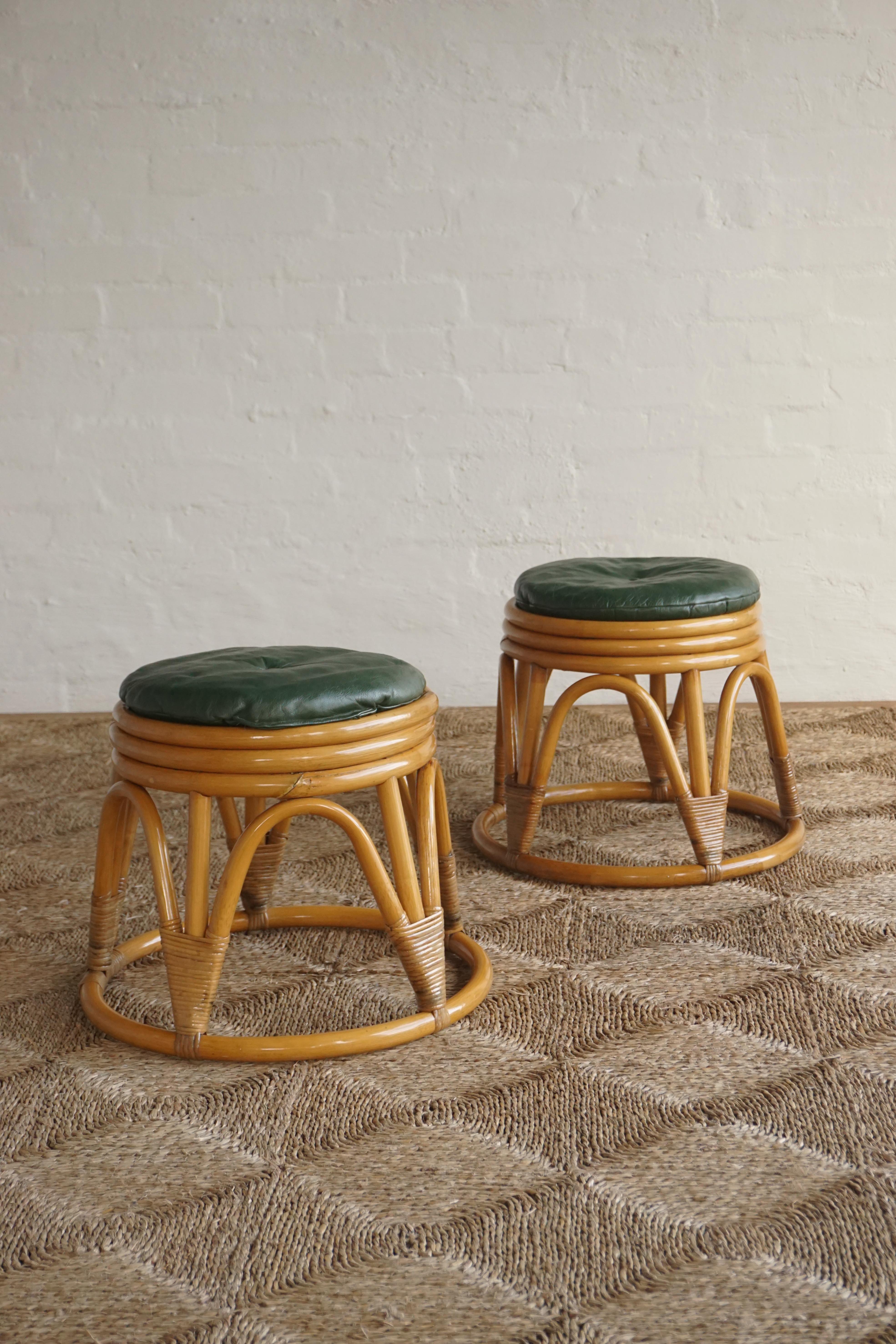 Pair of Bamboo Stools