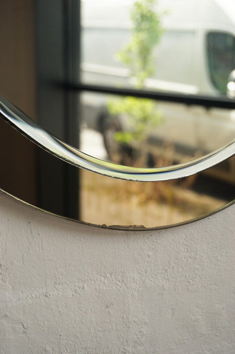 Italian Oval Grey Mirror
