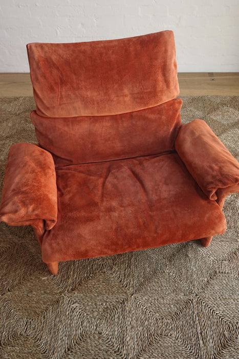 Saporiti Lounge Chair & Ottoman