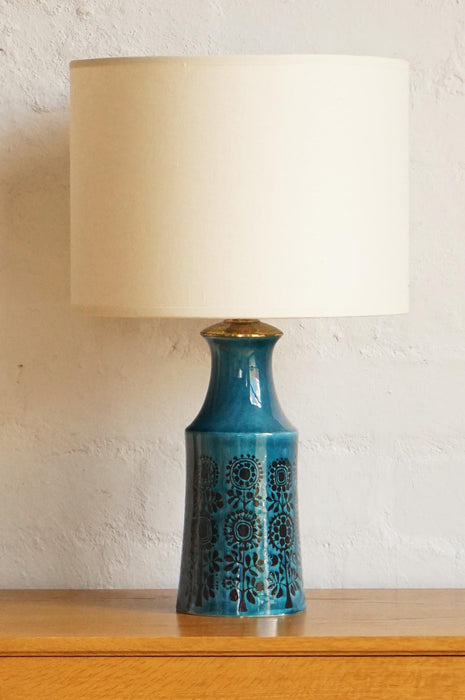 Italian Ceramic Lamp- Blue Floral