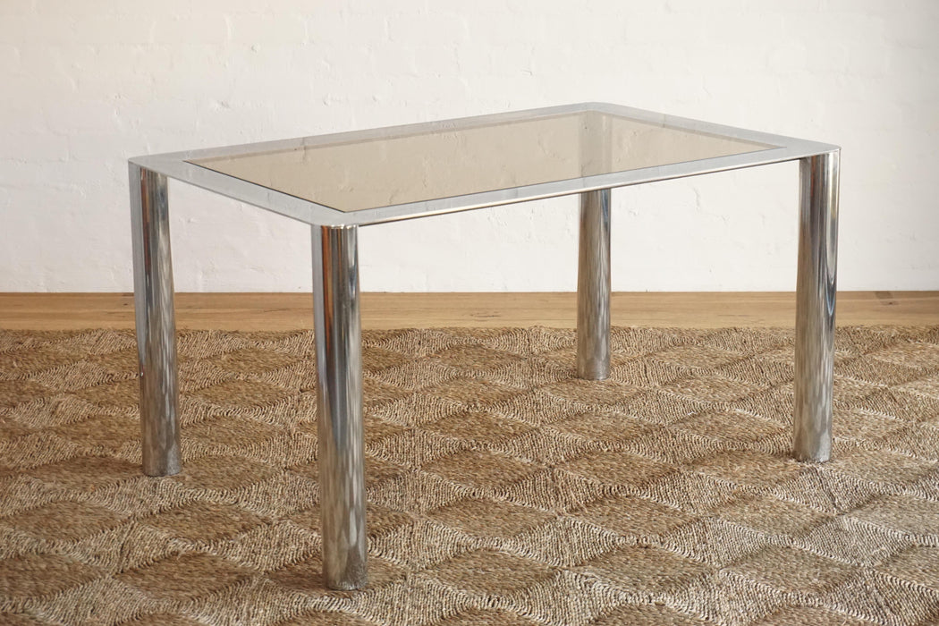 Italian Chrome Dining Table