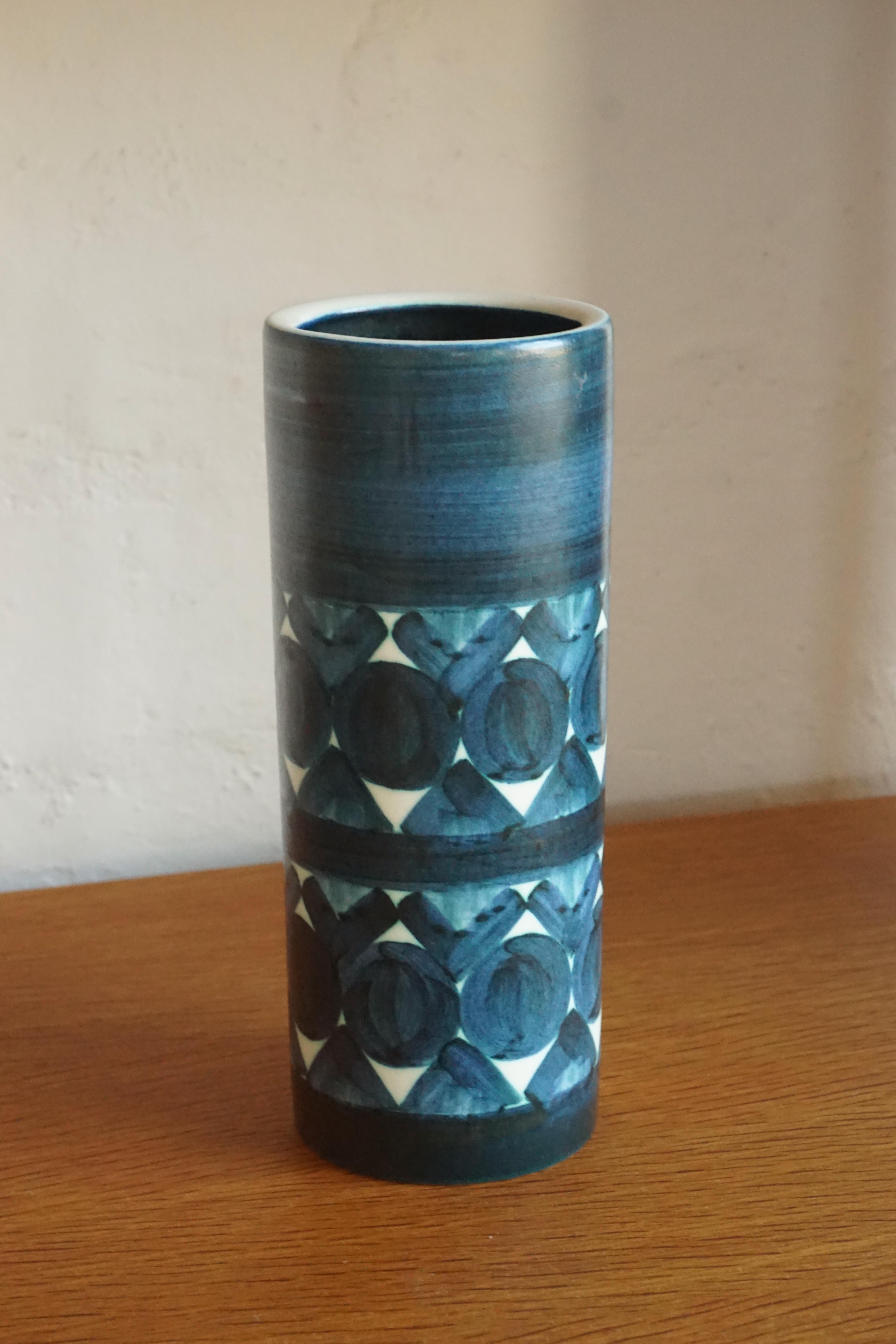 Knabstrup Blue Vase