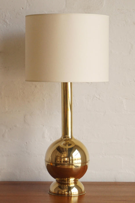 Danish Brass Lamp- Pair Available