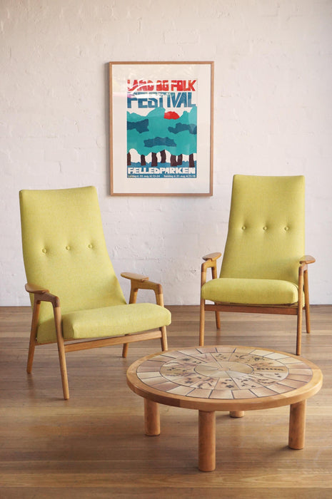 Yngve Ekstrom Lounge Chairs- Pair Available
