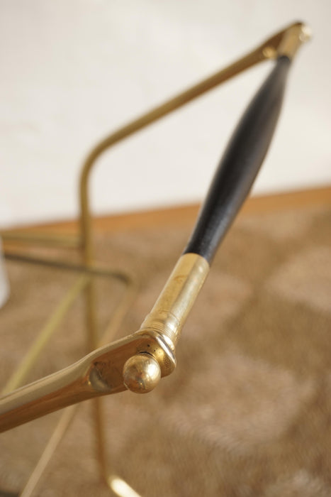 Polished Brass Bar Cart