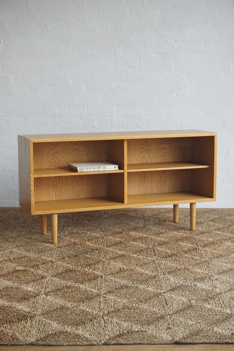 'Oresund' Low Oak Bookcase- 36cm