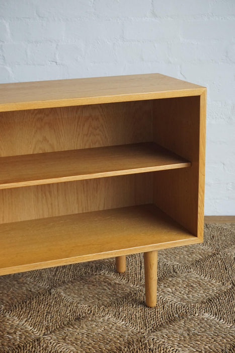 'Oresund' Low Oak Bookcase- 36cm