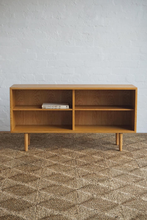 'Oresund' Low Oak Bookcase- 36cm