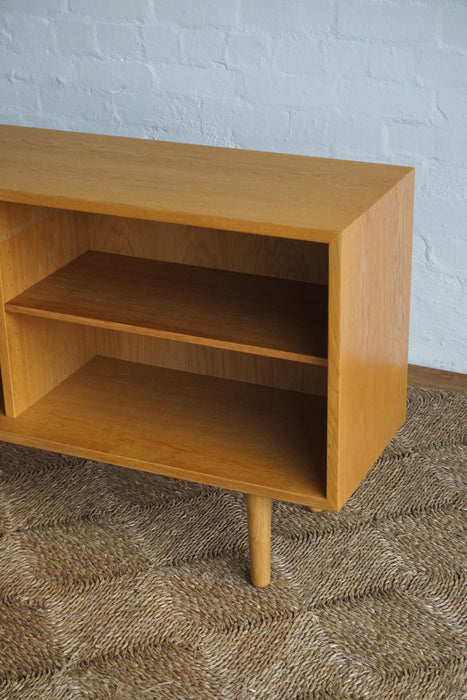 'Oresund' Low Oak Bookcase- 36cm