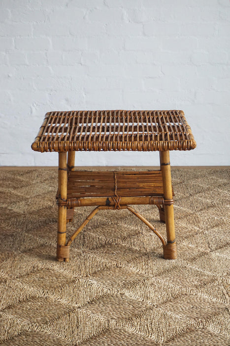 Italian Bamboo & Cane Table