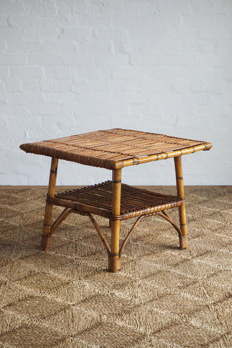 Italian Bamboo & Cane Table