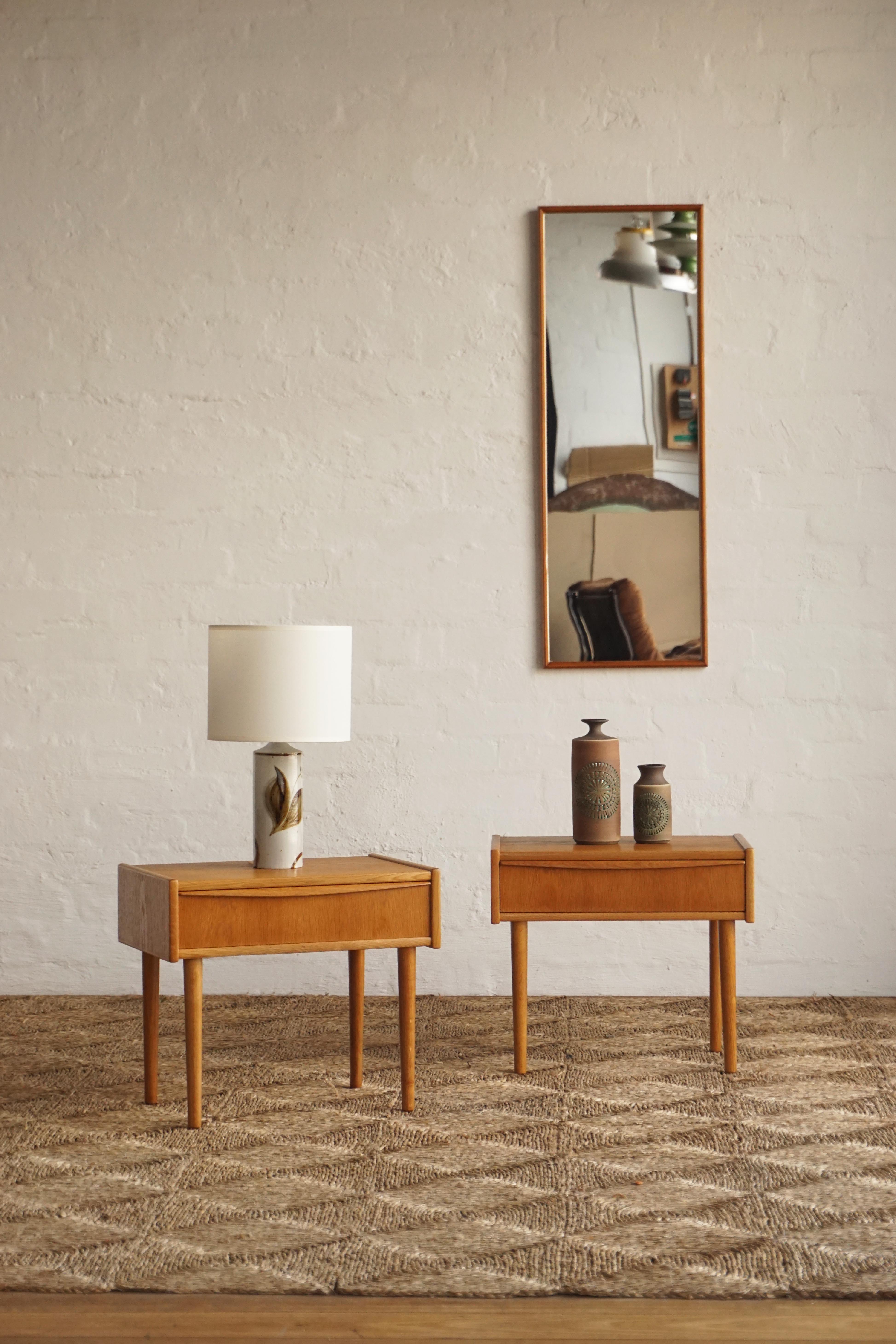 Pair of Oak Bedside Tables