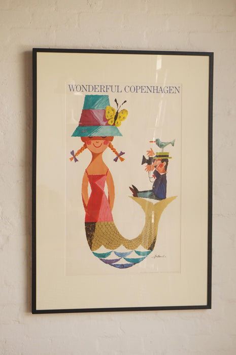 Vintage Copenhagen Tourism Poster