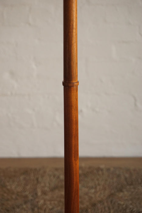 Teak & Brass Floor Lamp