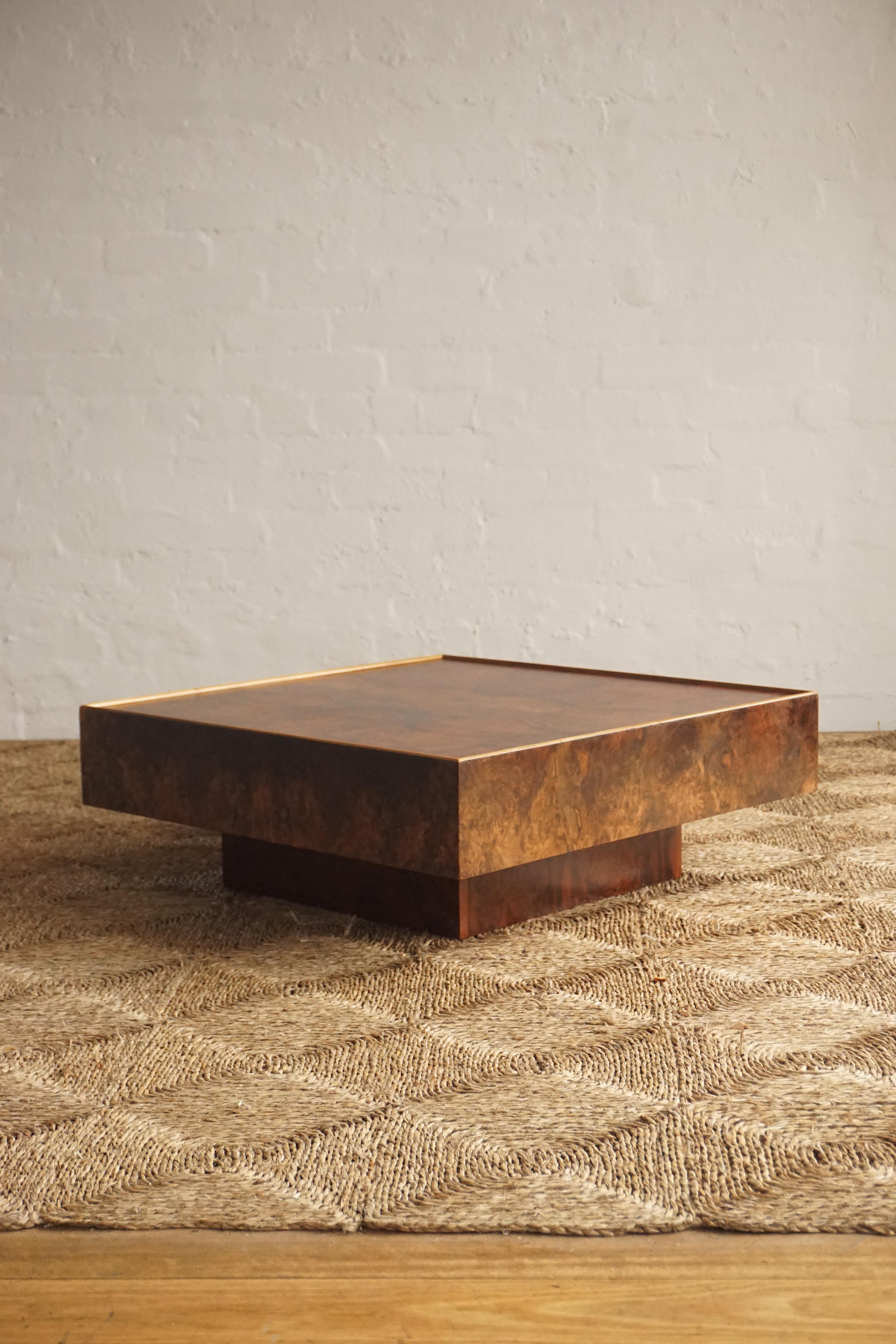 Italian Burl Coffee Table