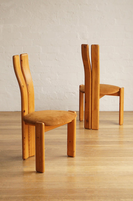 Danish Pine Dining Chairs- Set of Four