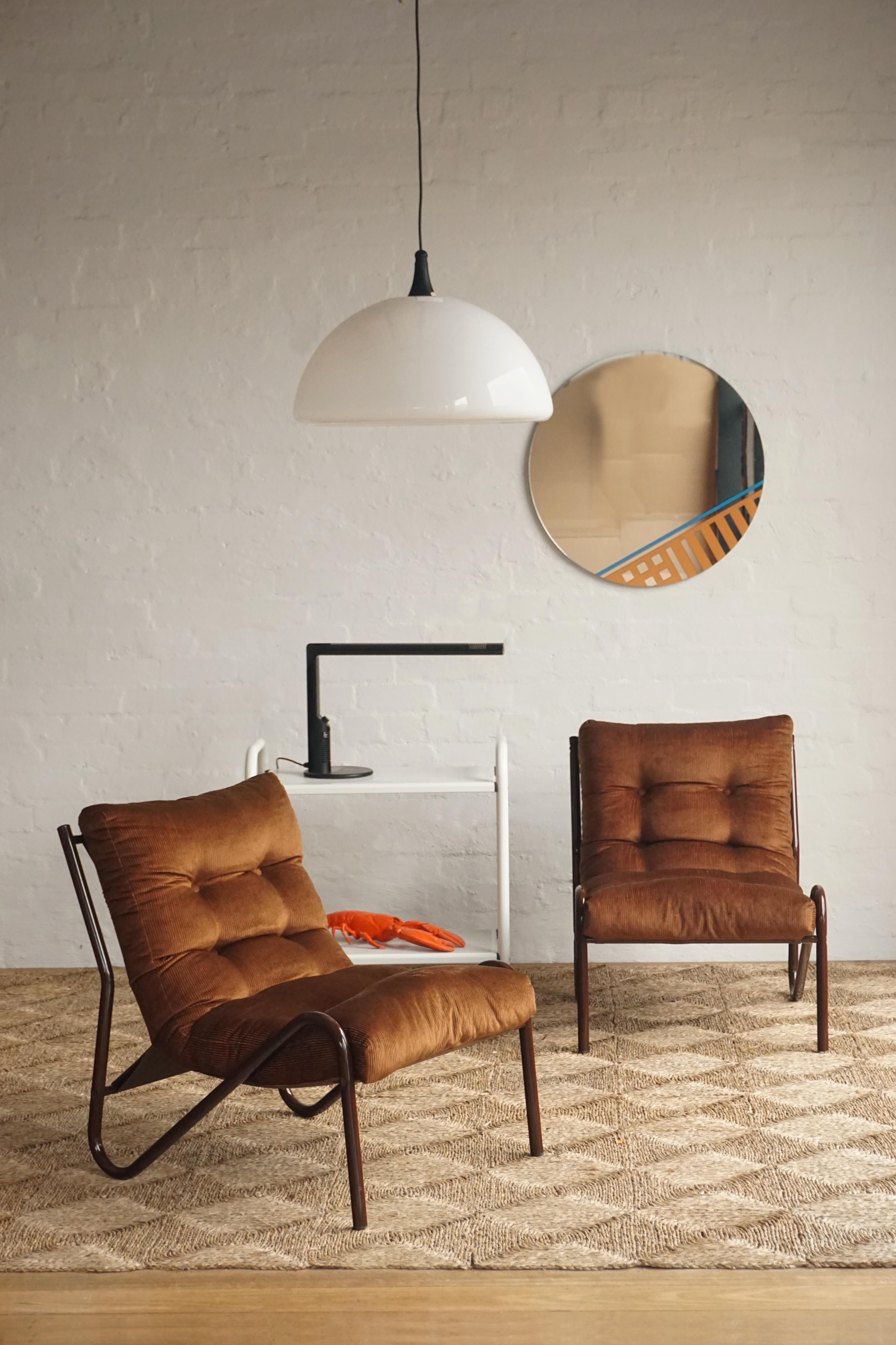 Italian Corduroy Lounge Chairs