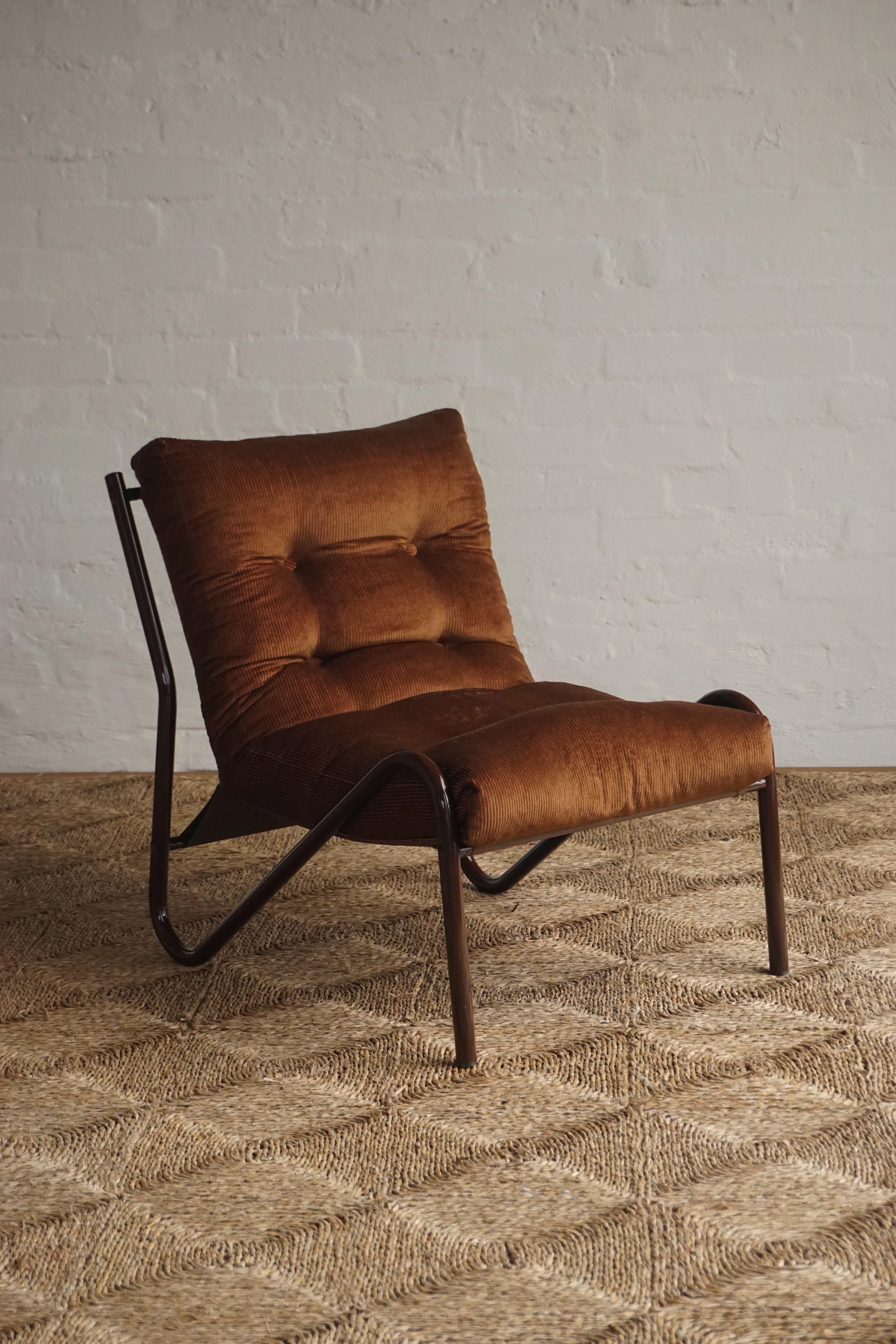Italian Corduroy Lounge Chair - Single