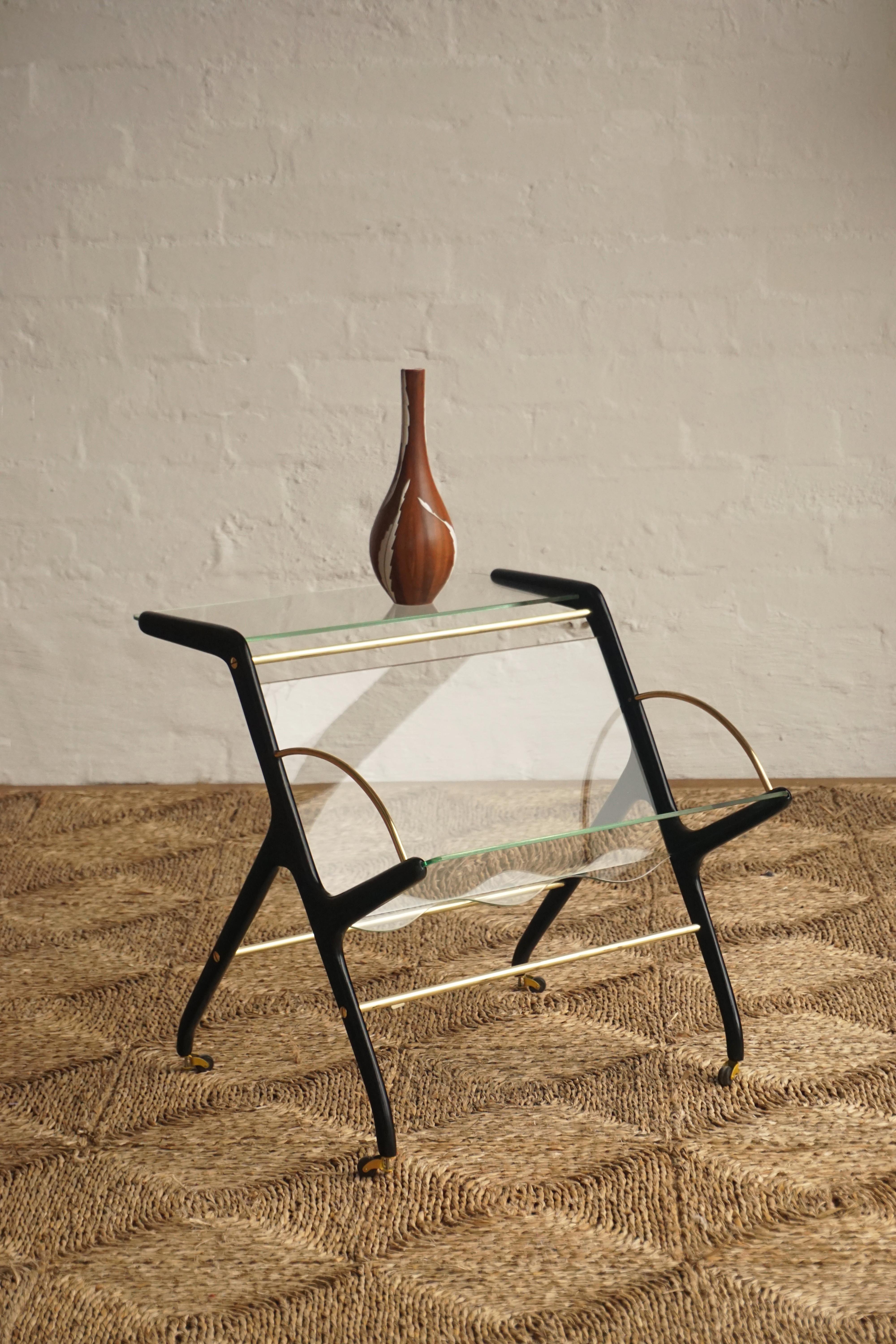 Italian Glass Side Table