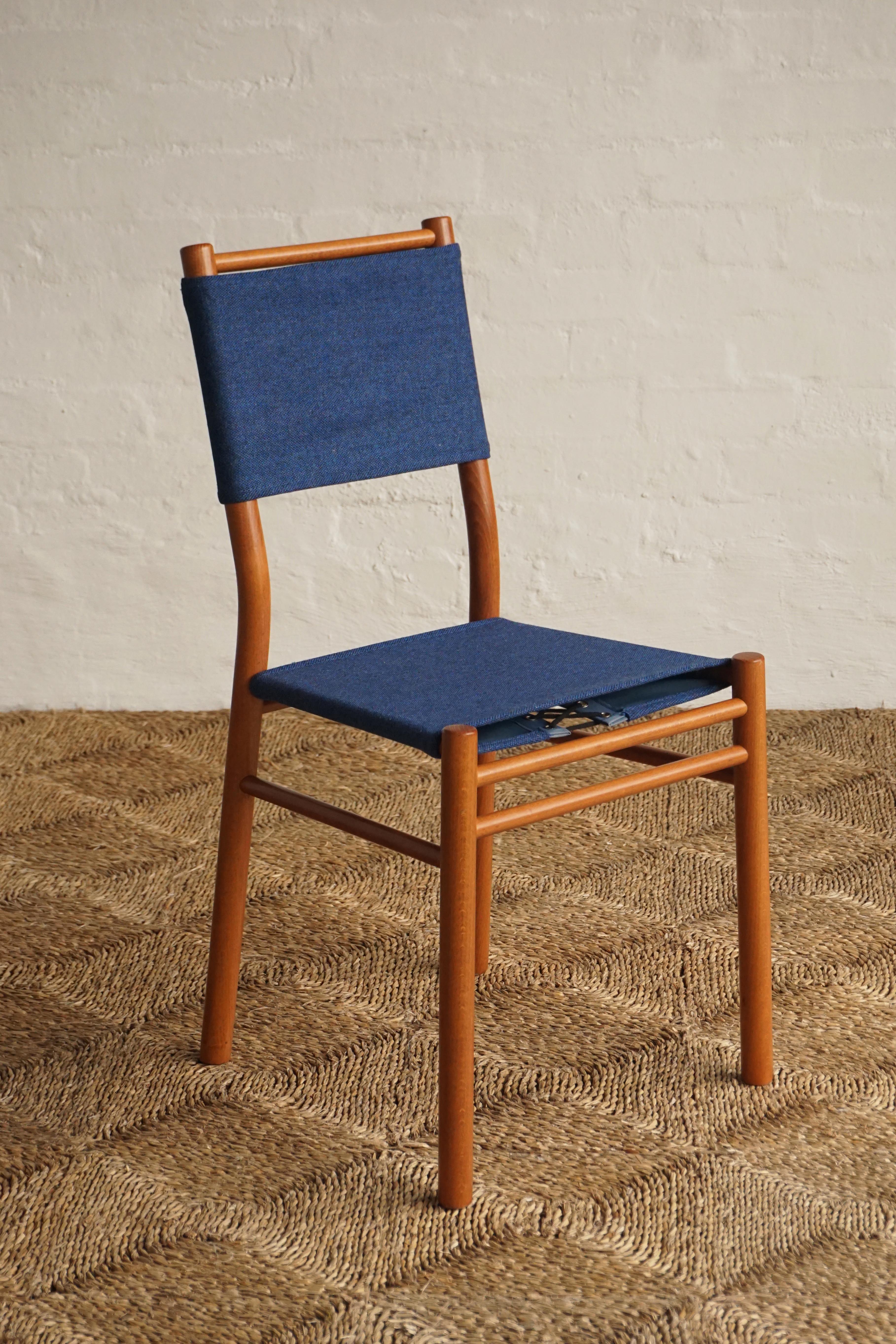 Set of 'Nautical' Dining Chairs- Wool
