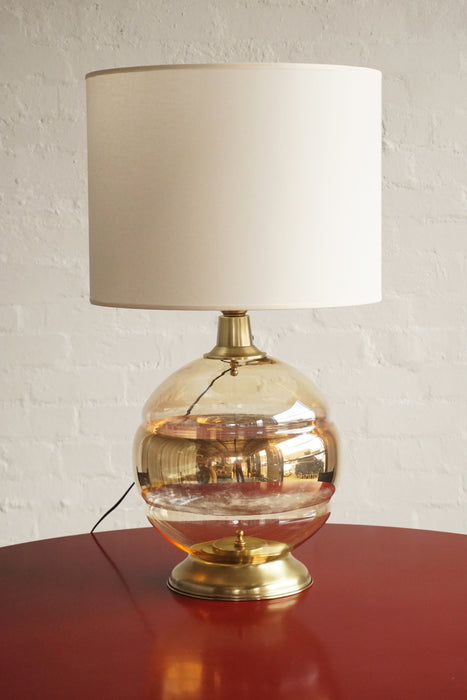 Large 1960s Italian Glass Table Lamp