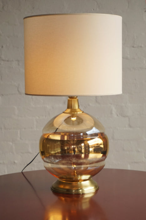 Large 1960s Italian Glass Table Lamp