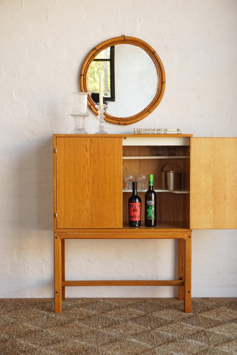 Oak Bar Cabinet