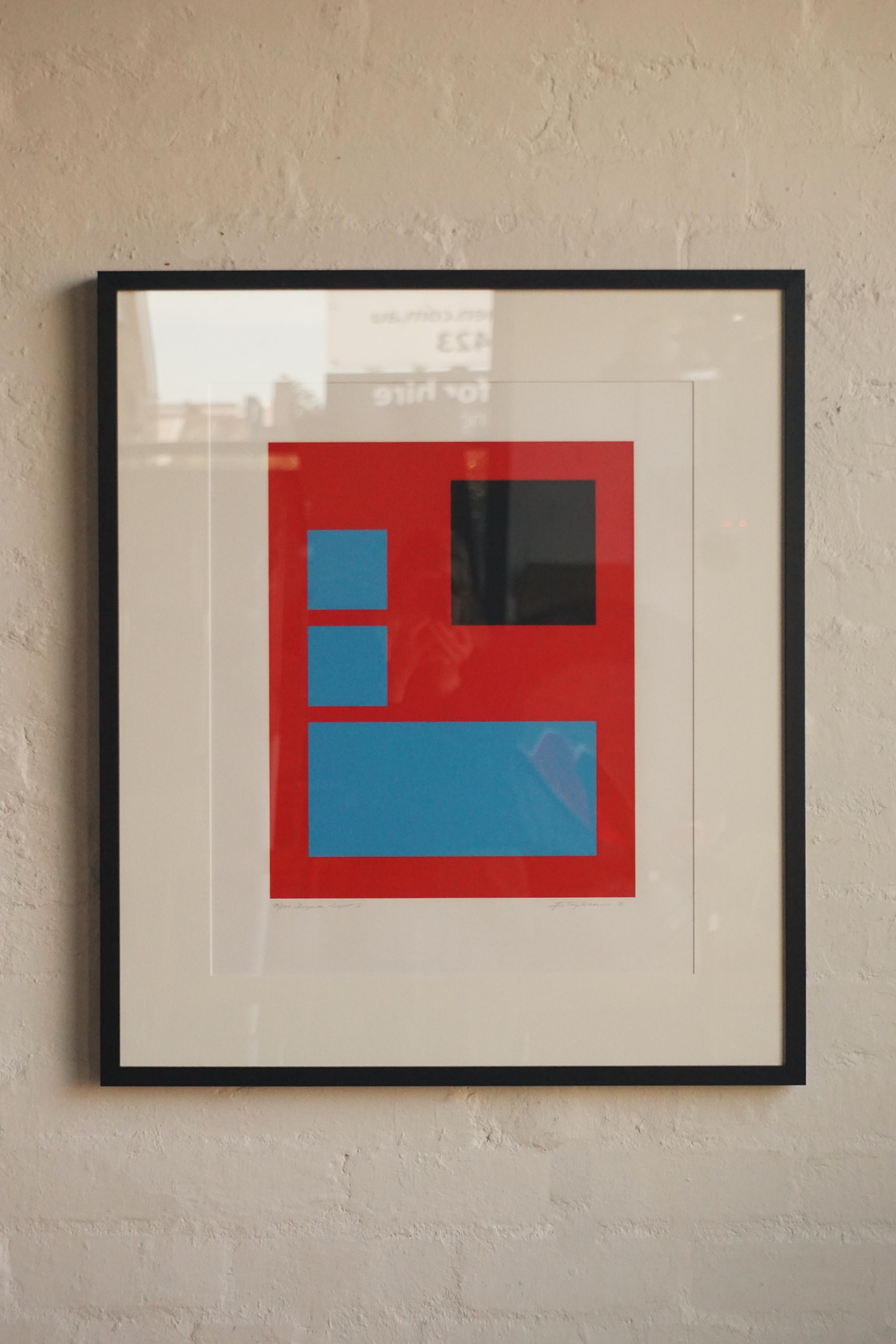 Geometric Lithograph-'I'