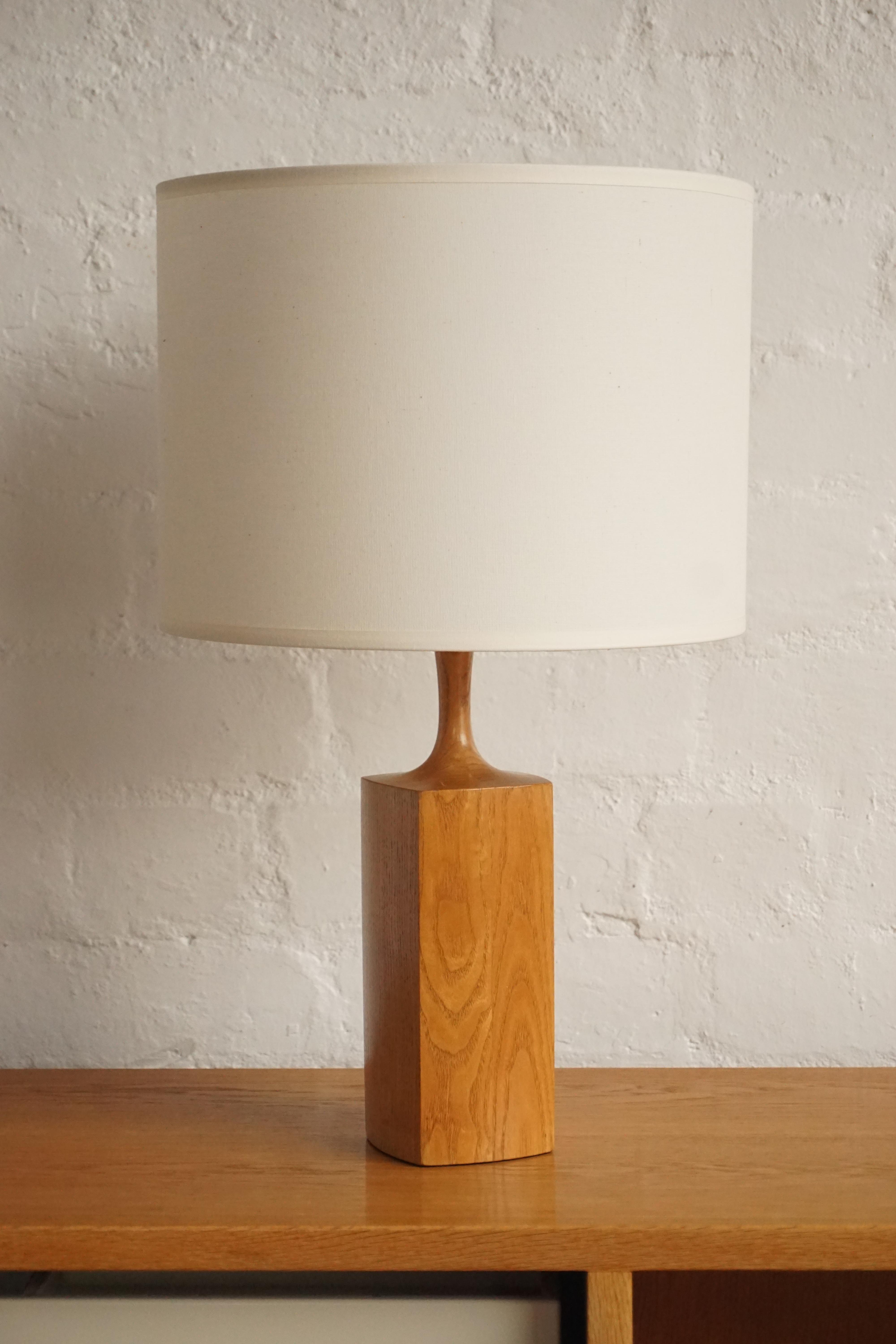Danish Oak Table Lamp