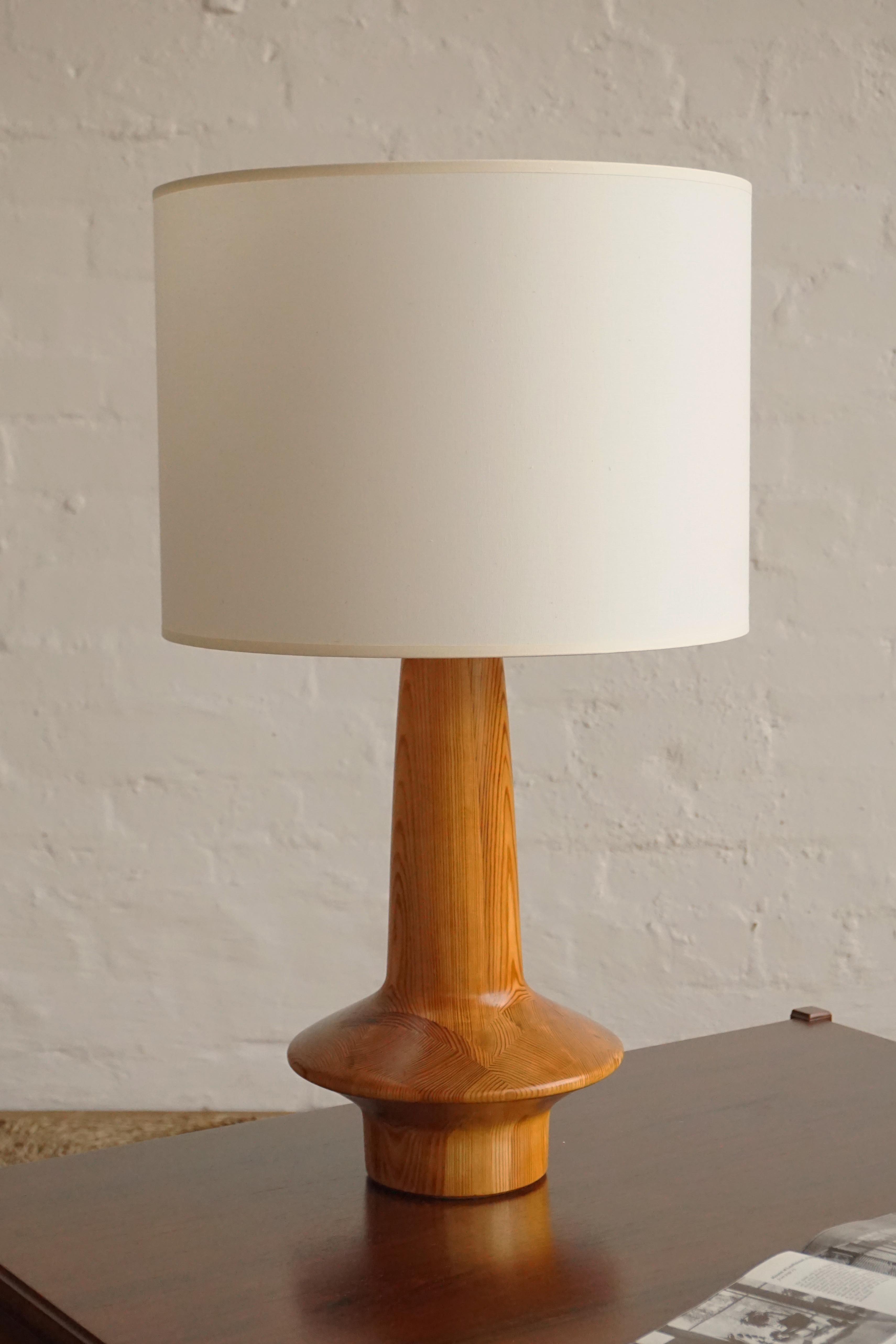 Large Scandinavian Pine Lamp