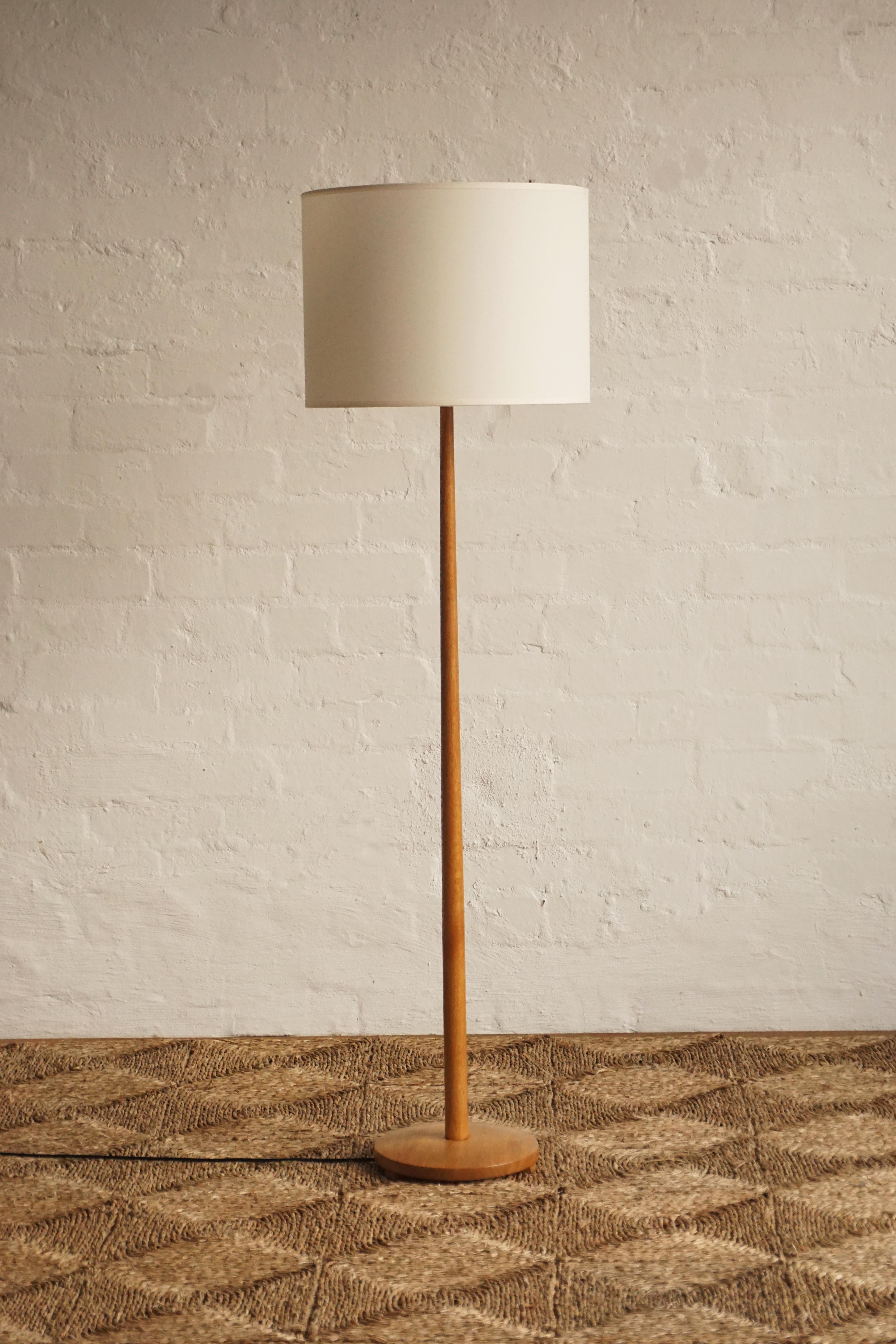Swedish Oak Floor Lamp
