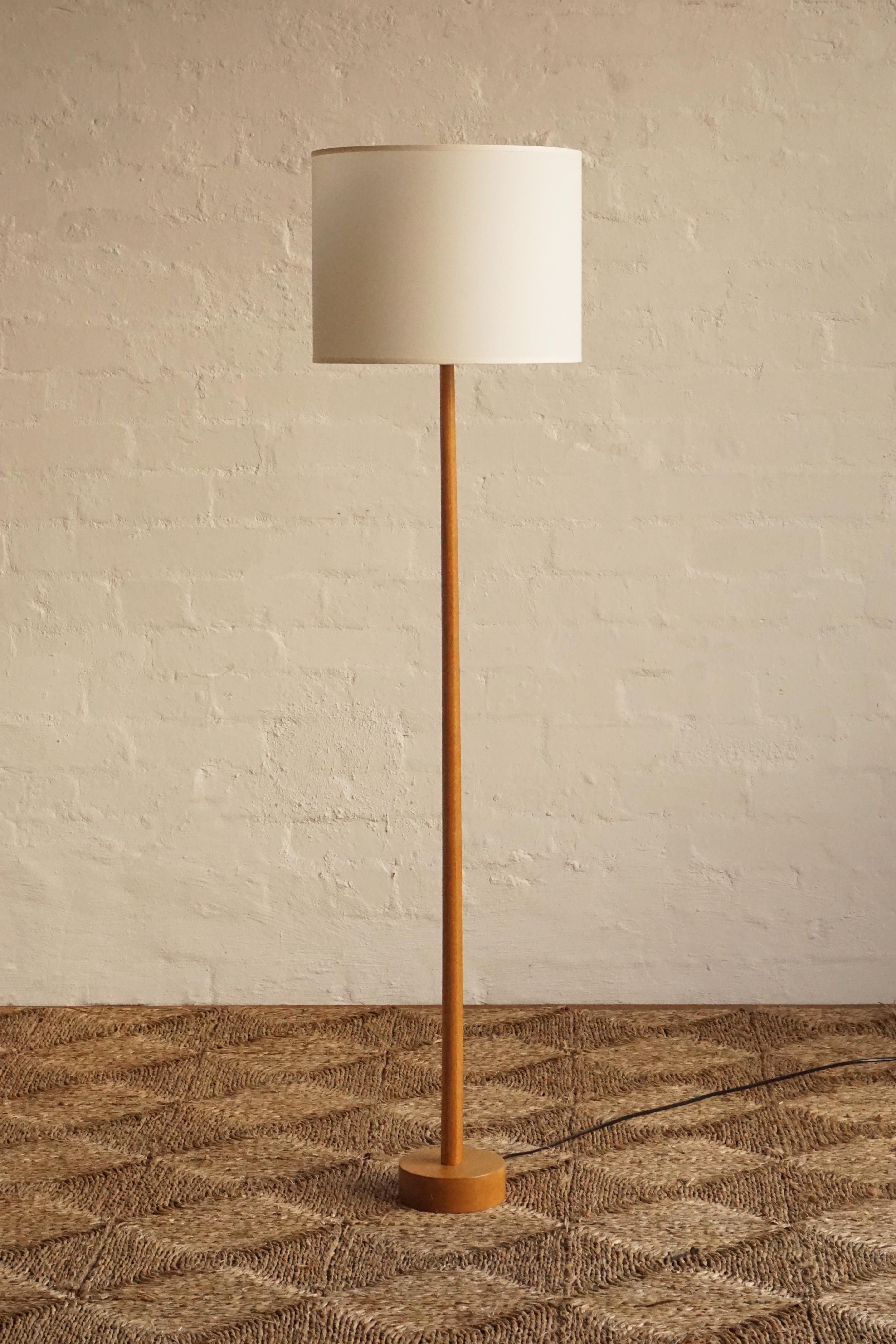Swedish Oak Floor Lamp