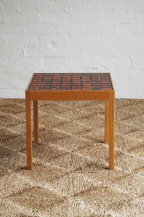 Tiled Oak Side Table