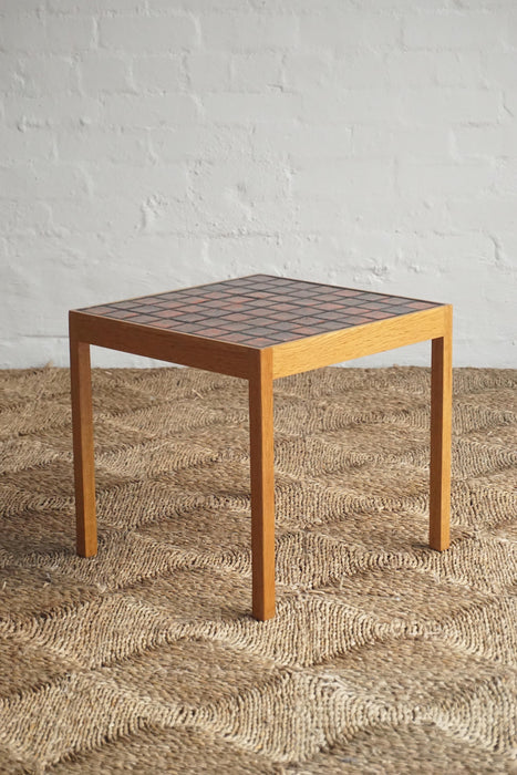 Tiled Oak Side Table