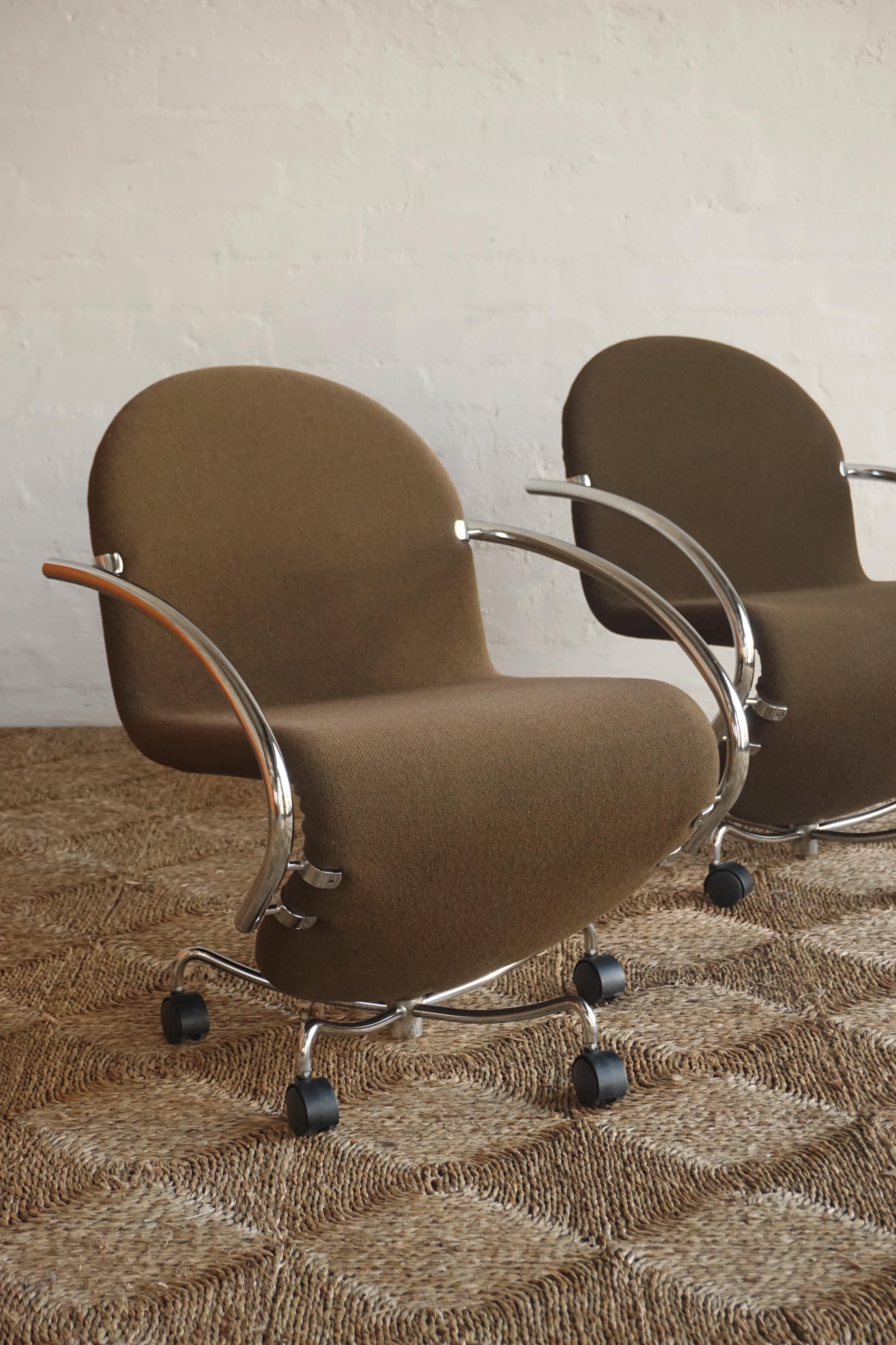 Pair of Verner Panton Lounge Chairs