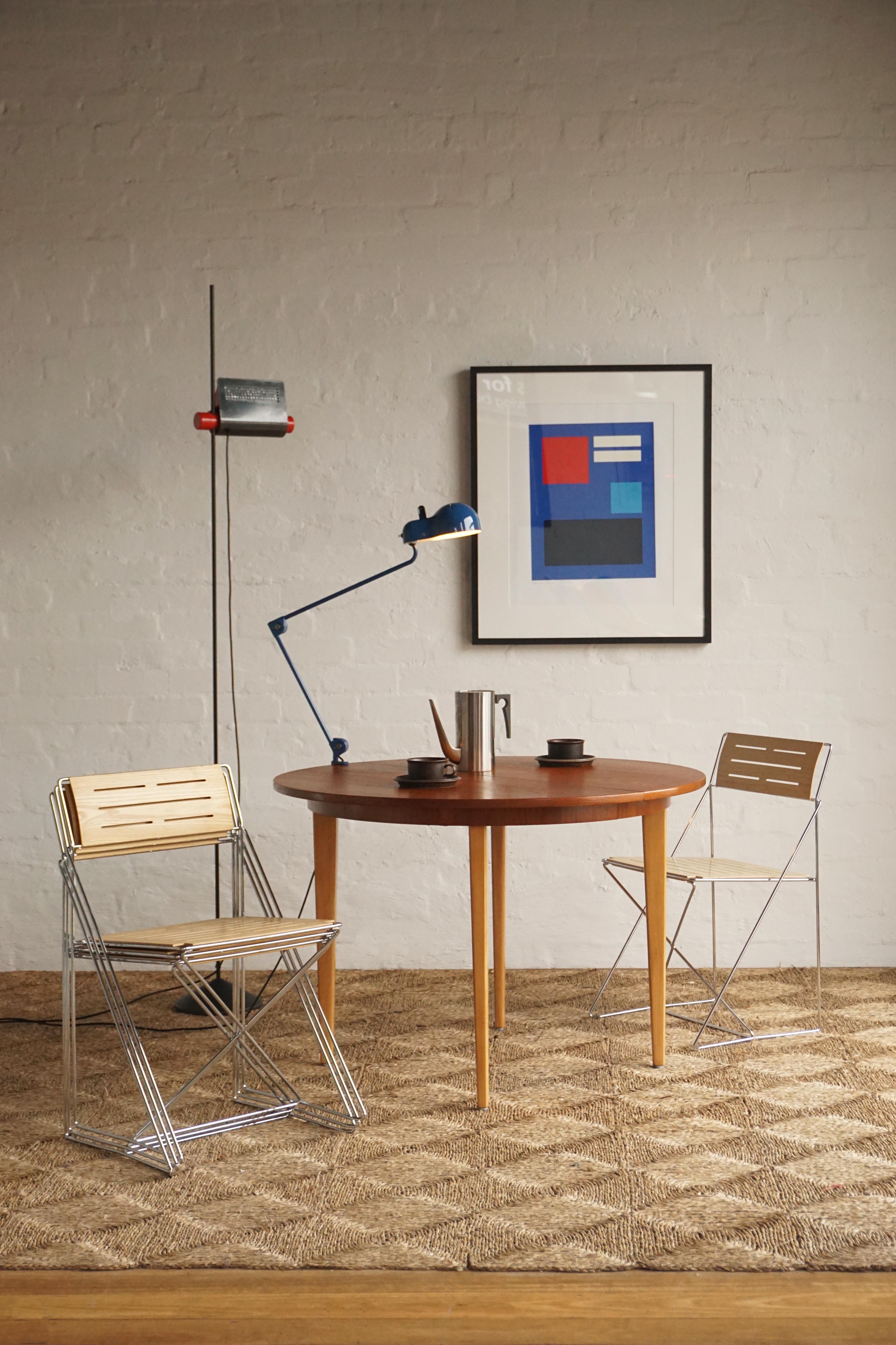 Extendable Teak & Beech Dining Table