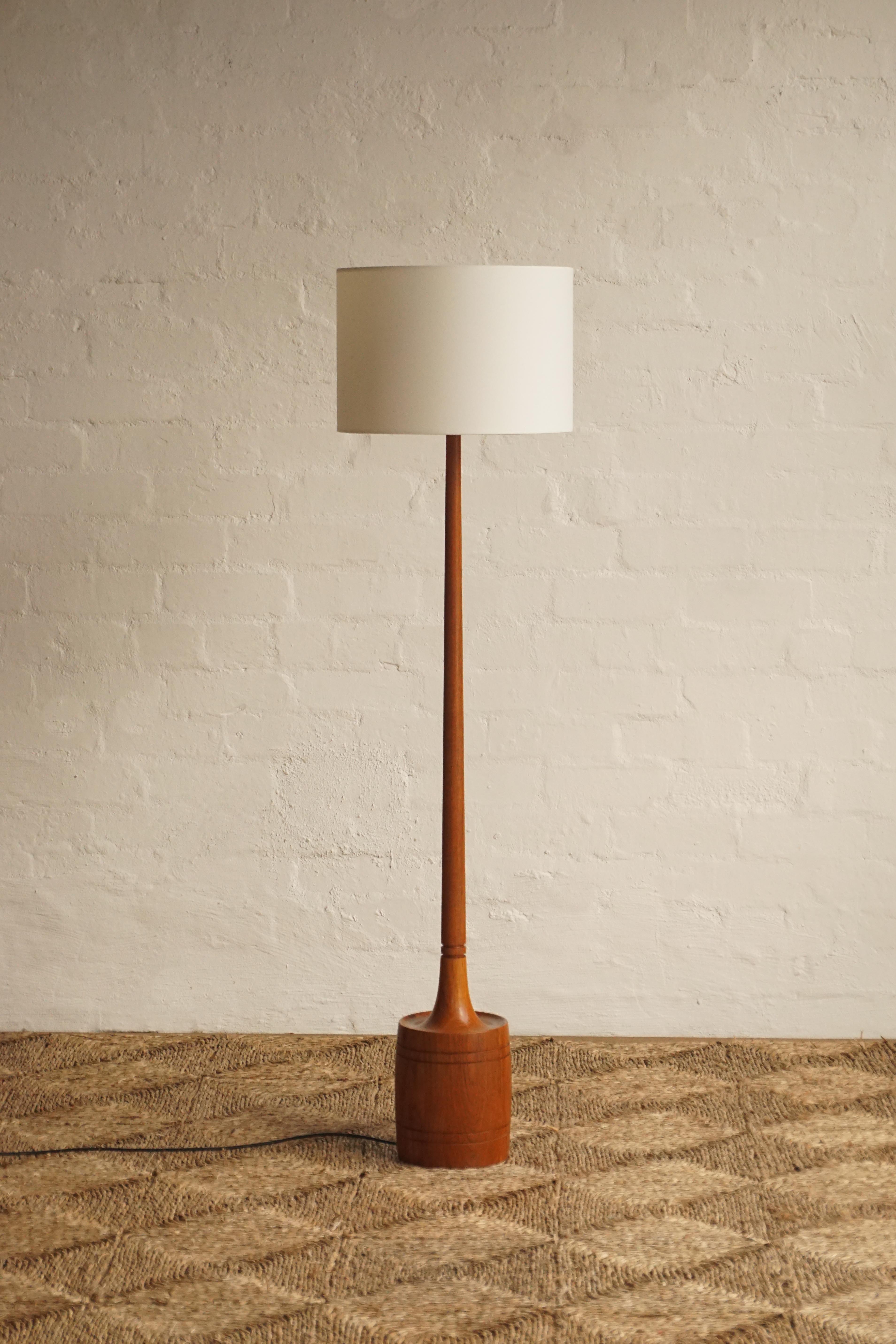 Solid Teak Floor Lamp