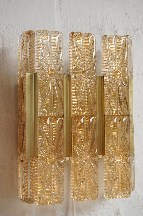 Pair of Vitrika Glass Sconces