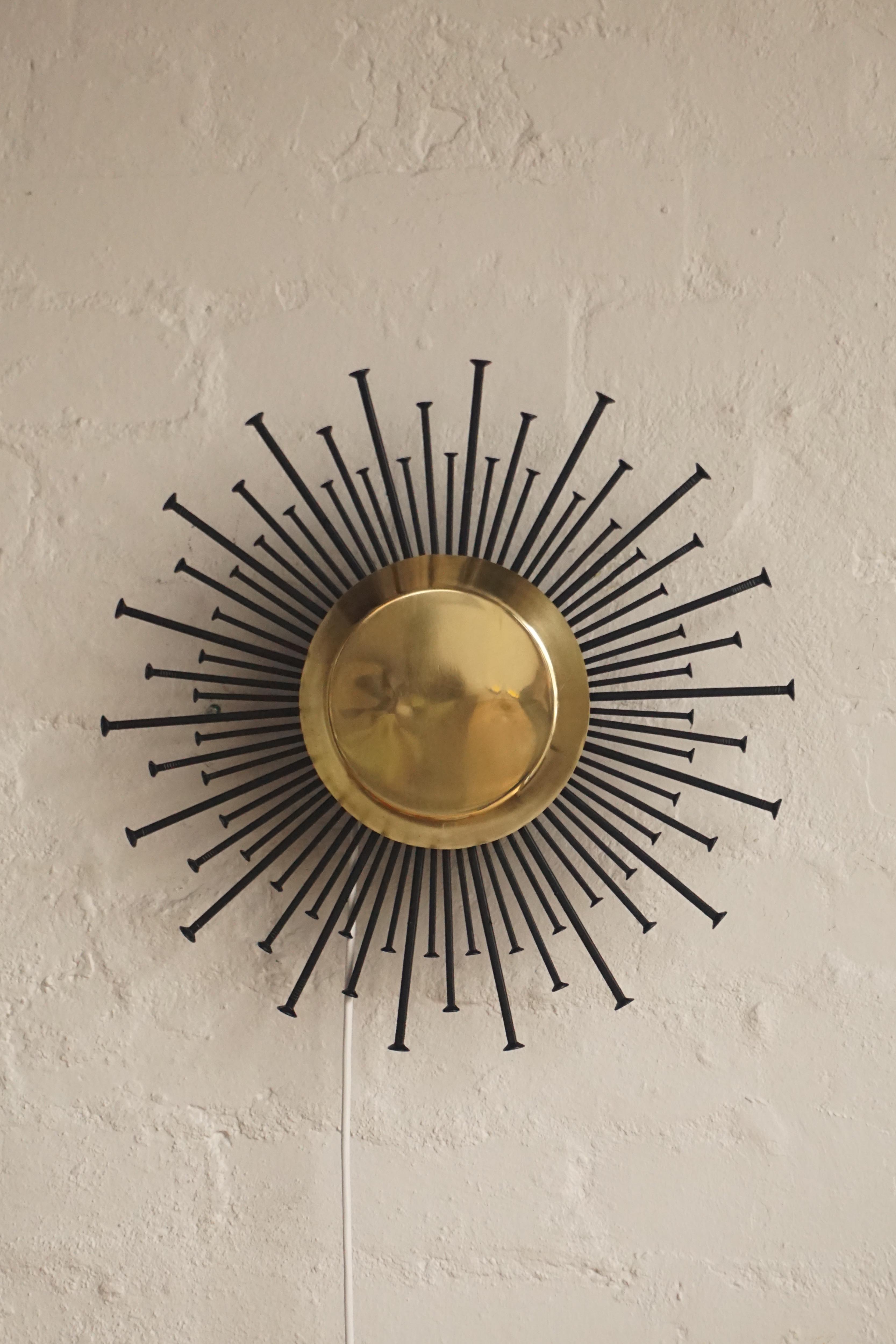 Brutalist 'Sun' Sconce